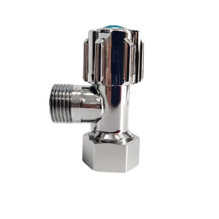 Swivel Nut Mini Cistern Stop Chrome 1/4 Turn 15mm 1/2" C&P 