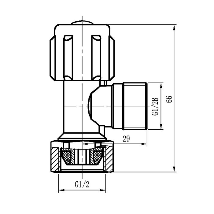 Swivel Nut Mini Cistern Stop Chrome 1/4 Turn 15mm 1/2" C&P 