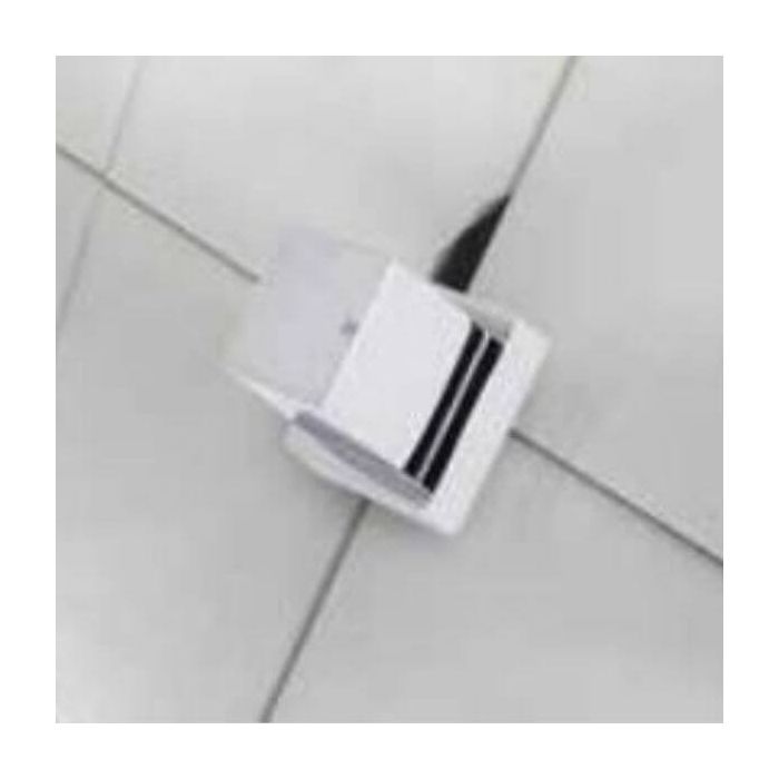 90mm Square Tilers Boo Boo Cover Plate Chrome Metal
