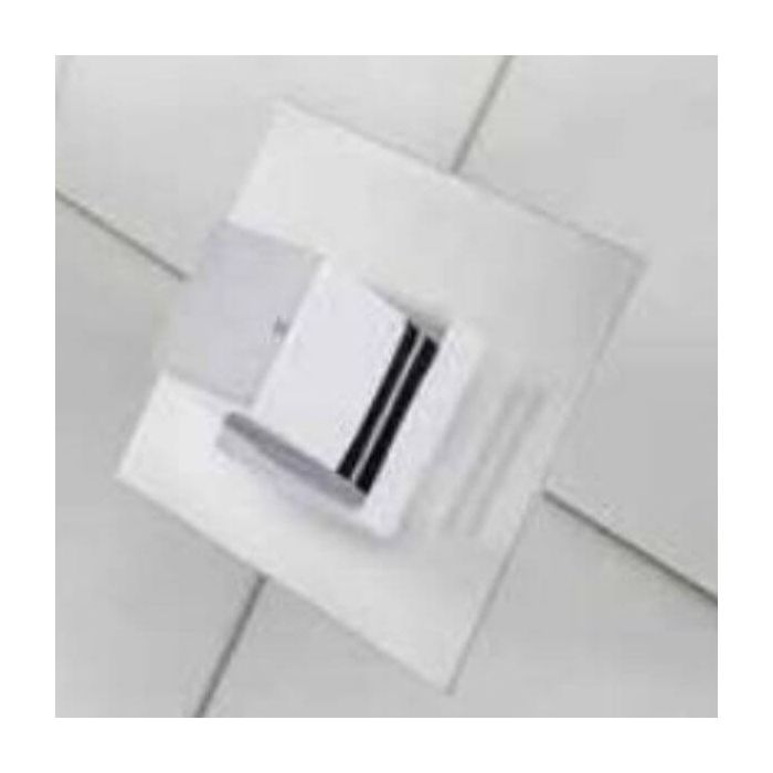90mm Square Tilers Boo Boo Cover Plate Chrome Metal