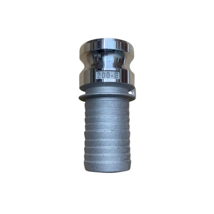 25mm Type E Camlock Male Adaptor to Hose Tail Coupling Alloy