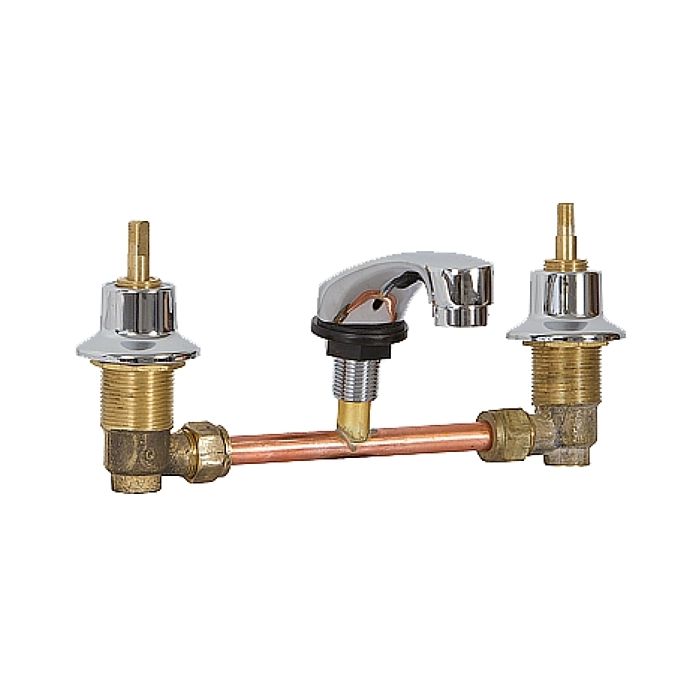 Unstyled Basin Tap Set Fixed Outlet Less Handles 