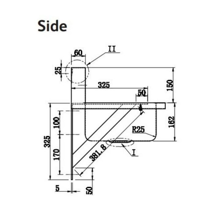1800mm PWD Wall Mount Wash & Bubbler Trough Right Outlet 304 Stainless Steel PWD-1800R