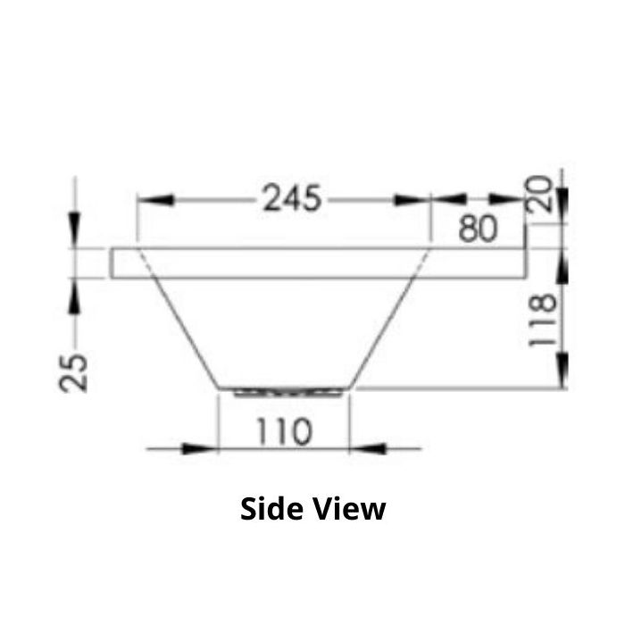 2400mm Wallsend Pattern Wash & Bubbler Trough Centre Outlet 304 Stainless Steel PT-7-2400