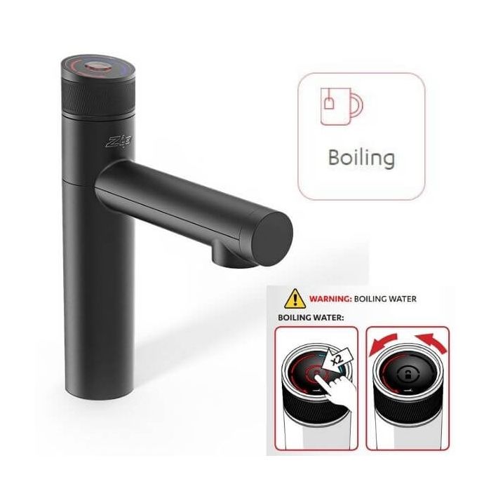 Zip M1002AU Micro Tap B10 Matte Black Boiling Only Drinking Water System  