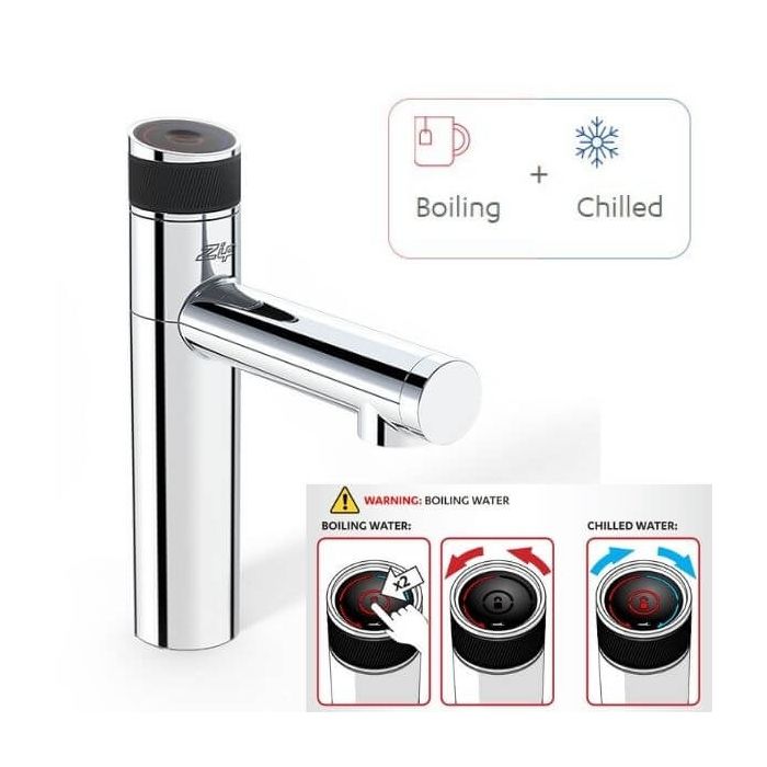 Zip M1005AU Micro Tap BC10 Chrome Boiling Chilled Drinking Water System 