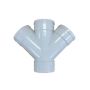 100mm X 45 Deg Double Junction F&F Dwv  thumbnail