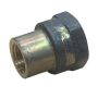 10mm X 6mm Brass Socket BSP 3/8 x 1/4  thumbnail