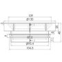 130mm Vinyl Floor Round Clear Out 304 Stainless Steel 100mm Outlet FW-130VCO-304 thumbnail