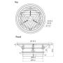 150mm Vinyl Floor Grate 316 Stainless Steel Suit 100mm Outlet FW-100VRT-316  thumbnail