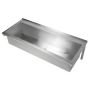 1800mm Pattern 4 Wash & Bubbler Trough Centre Outlet 304 Stainless Steel PT-4-1800  thumbnail