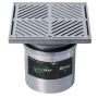 225mm Square Floor Grate Heel Proof & Strainer 304 Stainless 150mm Outlet FW-225BS-150-304 thumbnail