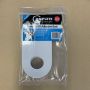 40mm Oval PVC White Cover Plate Self Adhesive Suit DWV  thumbnail