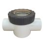 40mm 1-1/2" PVC Non Return Valve Clear Lid Suit PVC Pressure Pipe TNRV40 thumbnail