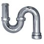 40mm S Trap Copper Chrome Easy Fix Suit PVC DWV Pipe 71729 thumbnail