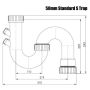 50mm S Trap PVC With Nipple thumbnail