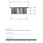 50mm Shower Floor Grate Chrome Square Drop In Suit PVC FLG11 thumbnail