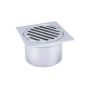 80mm Shower Floor Grate Chrome Square Drop In Suit Leak Control thumbnail