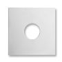 90mm Square Tilers Boo Boo Cover Plate Chrome Metal thumbnail