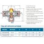 AVG 15mm 1/2" High Performance Tempering Valve Orange Cap TVA15CHP thumbnail