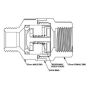AVG Solar Non Return Valve High Temperature HTCV15F15C drawing thumbnail