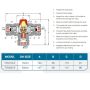 AVG 15mm 1/2" Temperature Control Valve Red Cap Copper Olive TCV15C  thumbnail