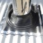 Aztec AMBF125B BAL Metal Roof Pipe Flue Flashing Kit Black Suit Pipe OD 140mm thumbnail
