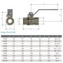 40mm Ball Valve Lever Handle Female Gas Water Approved 1-1/2" BSP W40F thumbnail