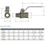 40mm Ball Valve Male x Female Lever Handle Gas Water Approved 1-1/2" BSP W40M thumbnail