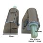 Caroma Seido Cube Geo Metro Pearl Arc Toilet Seat Hinge Set 300117    thumbnail
