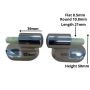 Caroma Pedigree 2 Soft Close Toilet Seat Hinge Set 300121 thumbnail