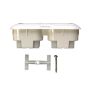 Caroma 2000 Series Elongated Toilet Cistern Button White 405167W  thumbnail