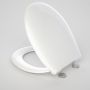Caroma Caravelle Care Toilet Seat White Double Flap 254008W  thumbnail