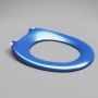 Caroma Caravelle Care Toilet Seat Sorrento Blue Single Flap 254007SB  thumbnail