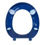 Caroma Caravelle Care Toilet Seat Sorrento Blue Single Flap 254007SB  thumbnail