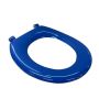 Caroma Caravelle Care Toilet Seat Sorrento Blue Single Flap 254007SB  thumbnail