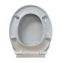 Caroma Caravelle Soft Close Toilet Seat White Quick Release Plastic Hinges 254003W  thumbnail