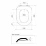 Caroma Contura II Toilet Seat White Soft Close Blind Fix Hinge 300085W thumbnail