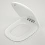 Caroma Contura Toilet Seat White Soft Close Blind Fix Hinge 300051W thumbnail