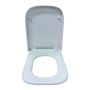 Caroma Cube Toilet Seat White Soft Close Blind Fix Hinge 300024W  thumbnail