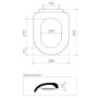 Caroma Invogue Urbane II Soft Close Toilet Seat White Quick Release Blind Hinge 300065W thumbnail