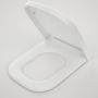 Caroma Luna Square Soft Close Toilet Seat White Quick Release Blind Hinge 300062W thumbnail