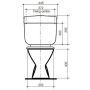 Caroma Slimline Ivory Dual Flush Connector Toilet Cistern & Seat 4.5/3 Litre 233030I thumbnail