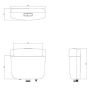 Caroma Slimline Pull Cord Urinal Cistern Single Flush Plastic 233031W thumbnail