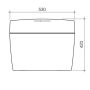 Caroma Uniset II Ivory Dual Flush Connector Toilet Cistern & Seat 6/3 Litre 247001I thumbnail