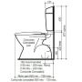 Caroma Uniset II White Dual Flush Connector Toilet Cistern & Seat 6/3 Litre 247001W thumbnail