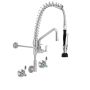 Clean A Jet Cafe Wall Mount Pre Rinse Tap 12" Pot Filler & Spray With Wall Stops 3Monkeez T-3M53822-C thumbnail