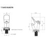 Compact Push Button Drinking Bubbler Stainless Steel T3MSSBUBCPB thumbnail