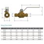 40mm Copper Press Gas Ball Valve Lever Handle AGA Approved 1-1/2" GP40 thumbnail