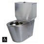Disabled Toilet Suite Close Couple S Trap Stainless Steel WC-SSDCCS thumbnail